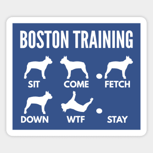 Boston Training Boston Terrier Tricks Magnet